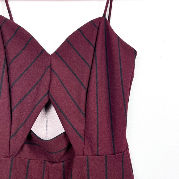 Eclipse Red & Black Striped Jumpsuit - Picture 4 of 14